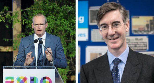 Simon Coveney Jacob Rees-Mogg Brexit Troubles