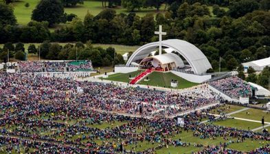 Poor attendance at the Pope’s Mass blamed on RTÉ and poor weather