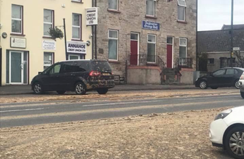 An entire street in Ireland has been closed after slurry was spilled everywhere