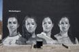 An 18-foot mural of four Gaelic football stars has been erected ahead of the Ladies’ Football Final