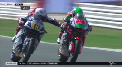 Calls to ban Moto2 driver entirely after he pulls opponent’s brake at 140mph