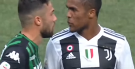 WATCH: Footage has emerged of footballer Douglas Costa spitting in another player’s mouth