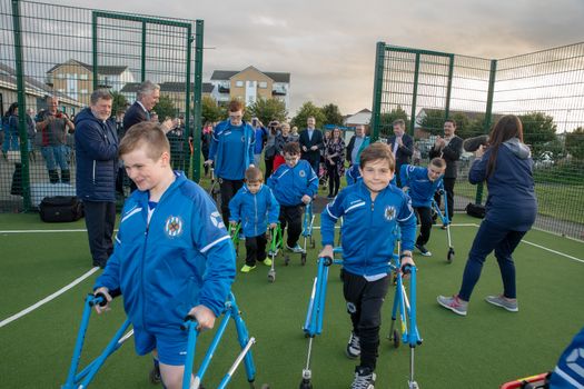 Football pitch walking frames