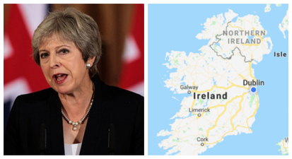 Irish people point out the obvious about Theresa May’s ‘divides our country in two’ remark