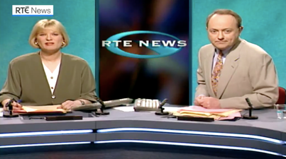 RTE shares nostalgic clip of the first ever Six One News on its 30th anniversary