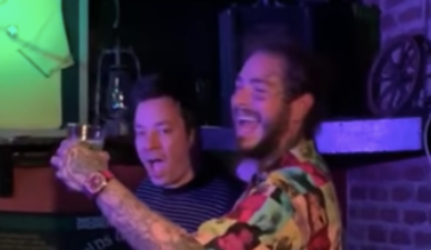 WATCH: Post Malone and Jimmy Fallon were giving it socks during this singalong of The Wild Rover