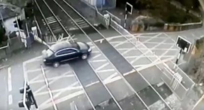 WATCH: Motorist drives through level crossing in Dublin, causing huge delays on several routes