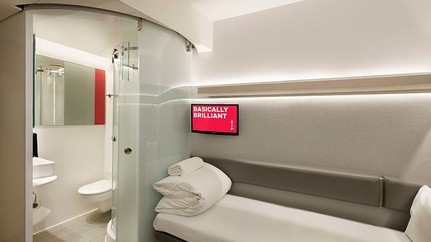 pod-style hotel rooms