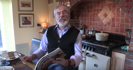 WATCH: Gerry Adams talking about his new cookbook might be the funniest thing of 2018