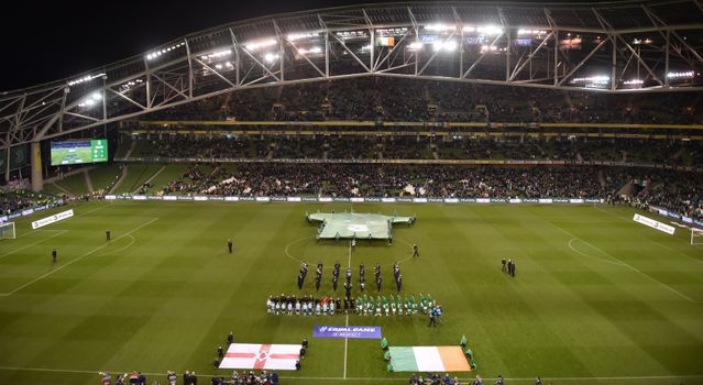 Irish fans booing God save the Queen