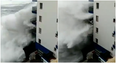 Scary footage shows waves destroying balconies on seafront in Tenerife