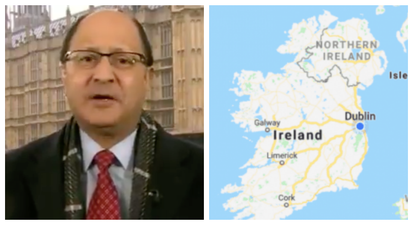 The former Northern Ireland Minister makes a shambolic statement about Brexit and Northern Ireland