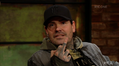 Boyzone’s Shane Lynch got angry, swore and flipped off the camera on the Late Late Show