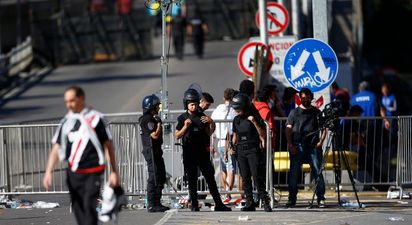 Chaotic scenes at Copa Libertadores final between Boca Juniors and River Plate as team bus attacked and players injured