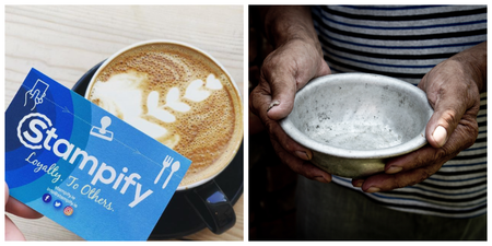 Earning stamps on this loyalty card will help fight world hunger