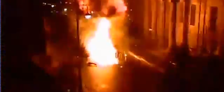 Police release shocking footage of car bomb exploding in Derry on Saturday night