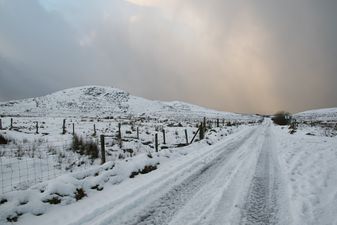 Met Éireann forecasts snow will fall in parts of Ireland today