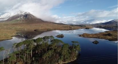 WATCH: Stunning drone footage of Connemara following recent snowfall