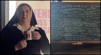 The hilarious Derry Girls scene of Catholic vs Protestant gags is now available to watch