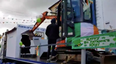 The Paddy’s Day parade in Cavan had a float showing the ATM that was recently stolen by a digger