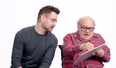 WATCH: Colin Farrell and Danny DeVito play the bodhrán and talk Irish accents
