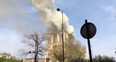 The moment Notre Dame’s world-famous spire fell