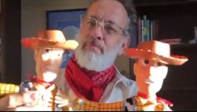 WATCH: Tom Hanks films special Toy Story short for former conjoined Irish twins