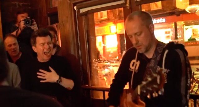 Rick Astley Dublin pub