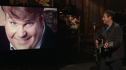 Adam Sandler’s emotional tribute to his friend Chris Farley on SNL is beautiful