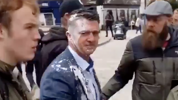 Tommy Robinson milkshake