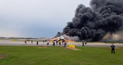 At least 41 killed in Russian plane after it burst into flames during emergency landing