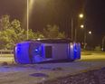 Garda in Kildare share images of flipped car that failed to stop after being caught speeding