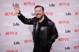 Ricky Gervais says people milkshaking politicians “deserve a smack in the mouth”