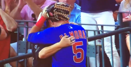 WATCH: Major League Baseball player visibly shaken after he struck a child with a ball