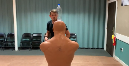 If you haven’t tried the Bottle Cap Challenge yet, then you will want to after seeing this