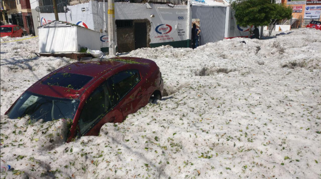hail storm Mexico