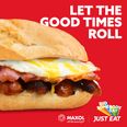 Just Eat are now delivering breakfast rolls