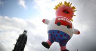 Boris Johnson blimp takes flight over London