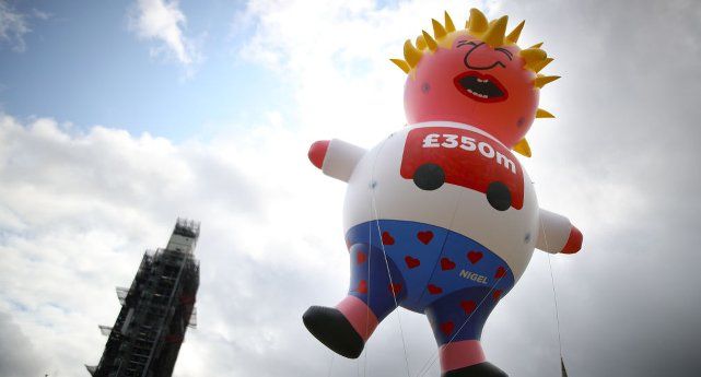 Boris Johnson blimp