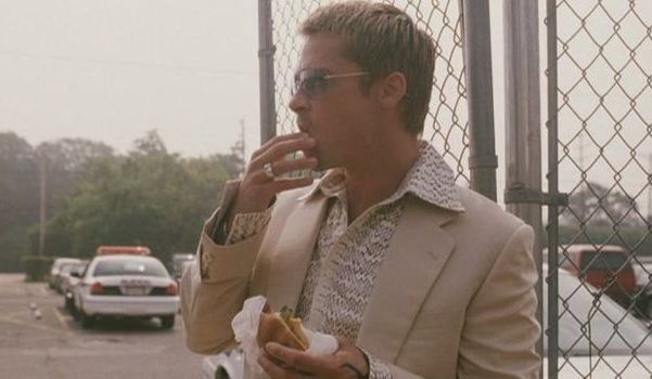 brad pitt eating