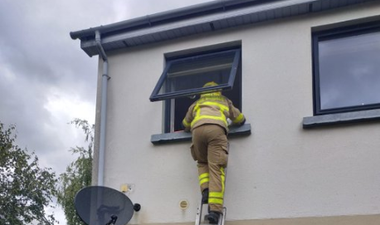 Dublin Fire Brigade rescue mother and baby from locked bedroom as pot boils on the stove