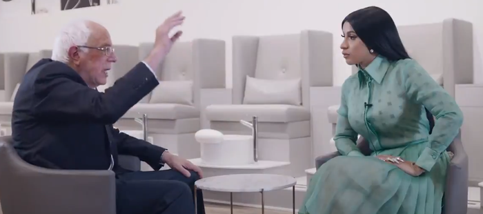 cardi b bernie sanders