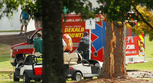 Lightning strike Irish man golf