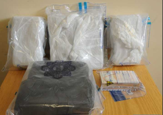 An estimated €1 million worth of heroin has been seized in Dublin and Meath