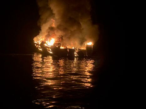 california boat fire