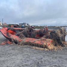 US Coast Guard vessel washes up close to the smallest of the Aran Islands