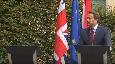 Boris Johnson jeered as he abruptly skips press conference with Luxembourg PM