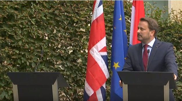 Boris Johnson Xavier Bettel press conference