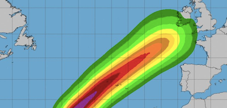 Met Éireann are monitoring the development of Hurricane Lorenzo amid fears it may reach Ireland