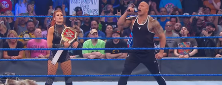 WATCH: The Rock and Becky Lynch combine brilliantly on WWE Smackdown